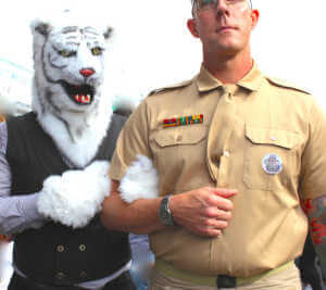 the wedding march -- folsom street fair wandering by : white tiger marries air force -- torbakhopper, san francisco (2015)
