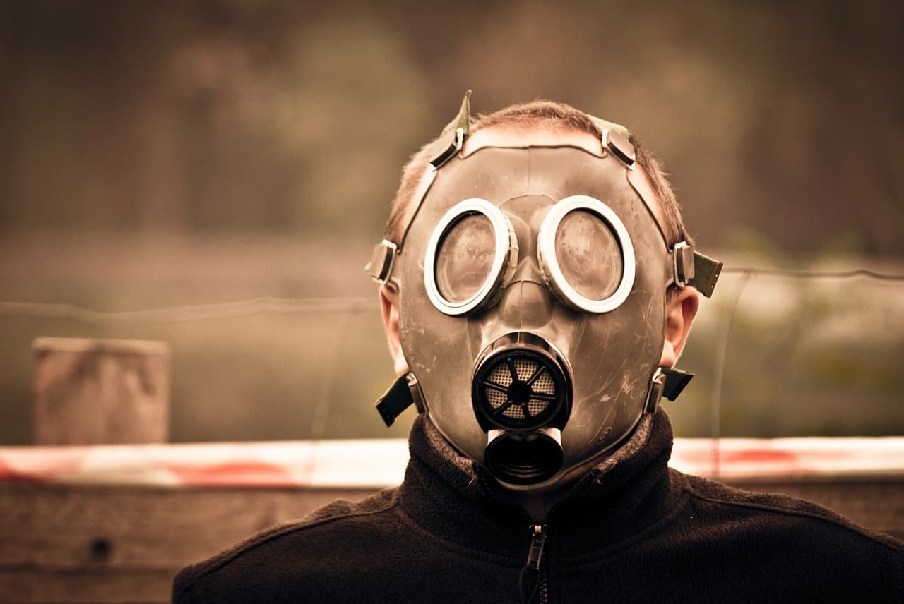 Mask, Gas, Male man, Boy, Young, Hide your Herpes