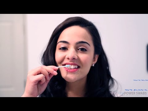 How to quickly and easily use Power Swabs teeth whitening to get a brighter and whiter smile