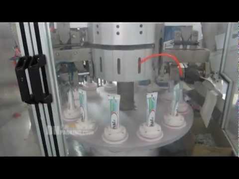 Automatic toothpaste Fill and Closing Machine